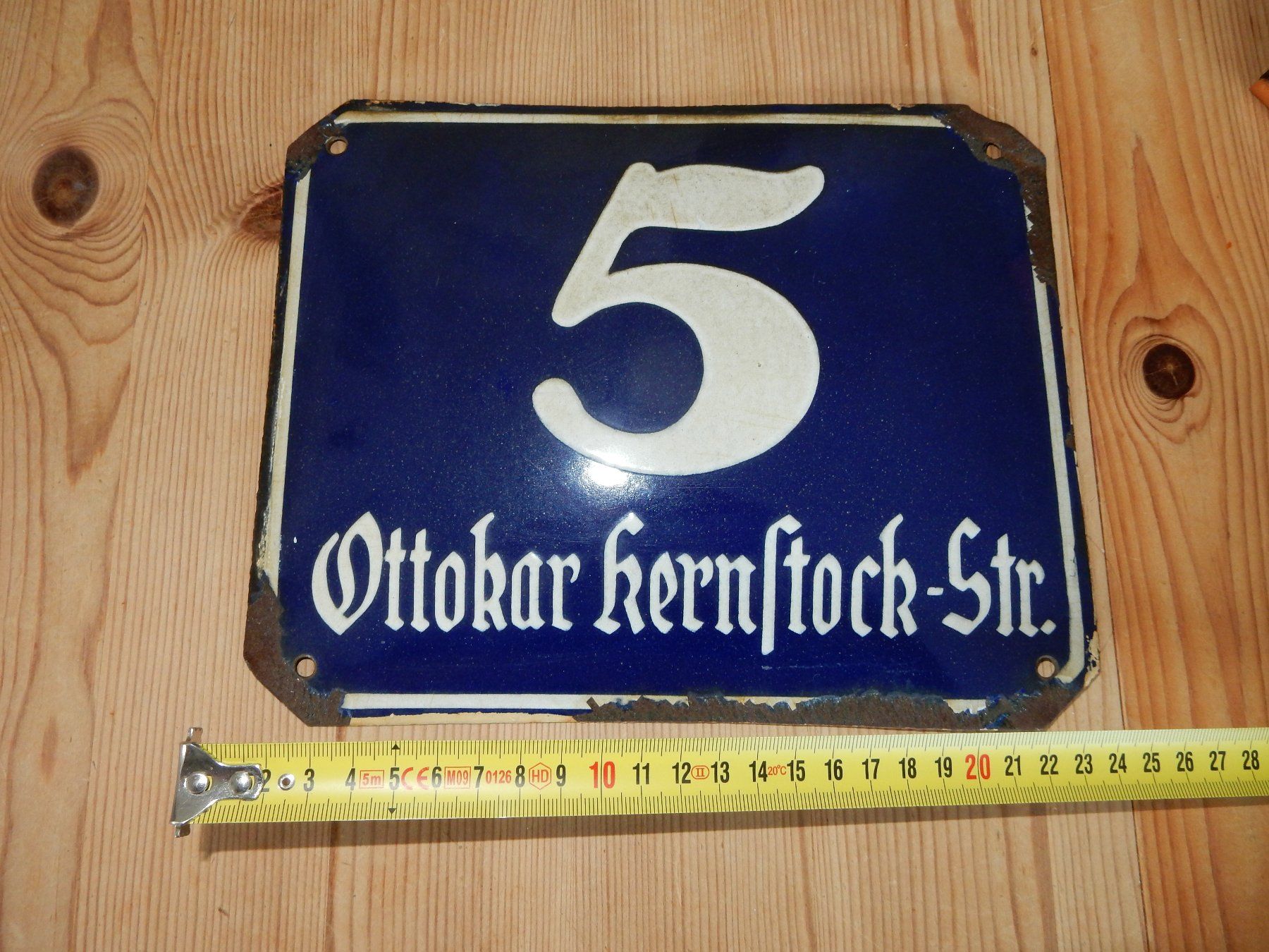 Schilder: Email Schild 25x20cm – Gebraucht aus Untervaz von FullFlap777 1