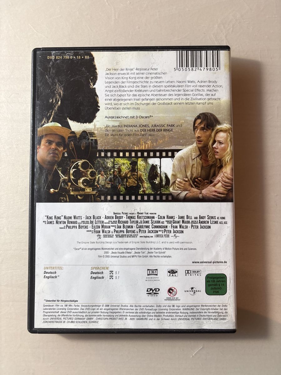 Tutti i DVDs: King Kong – Usato da Ruswil venduto da Slivio_ 1