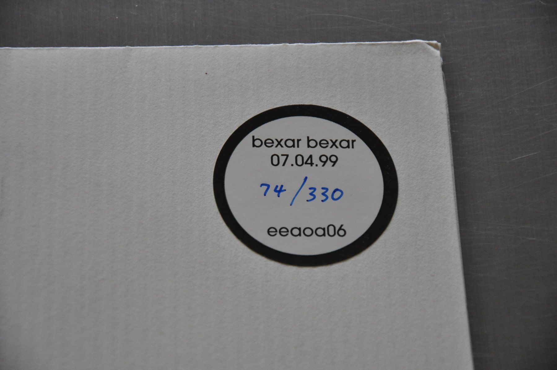 Dischi in vinile: BEXAR BEXAR MLP 07.04.99 - POST ROCK - ARTY – Usato da Sion venduto da jaipur1401 1
