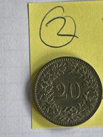 20 Rappen Münze 1896 - Schweiz
