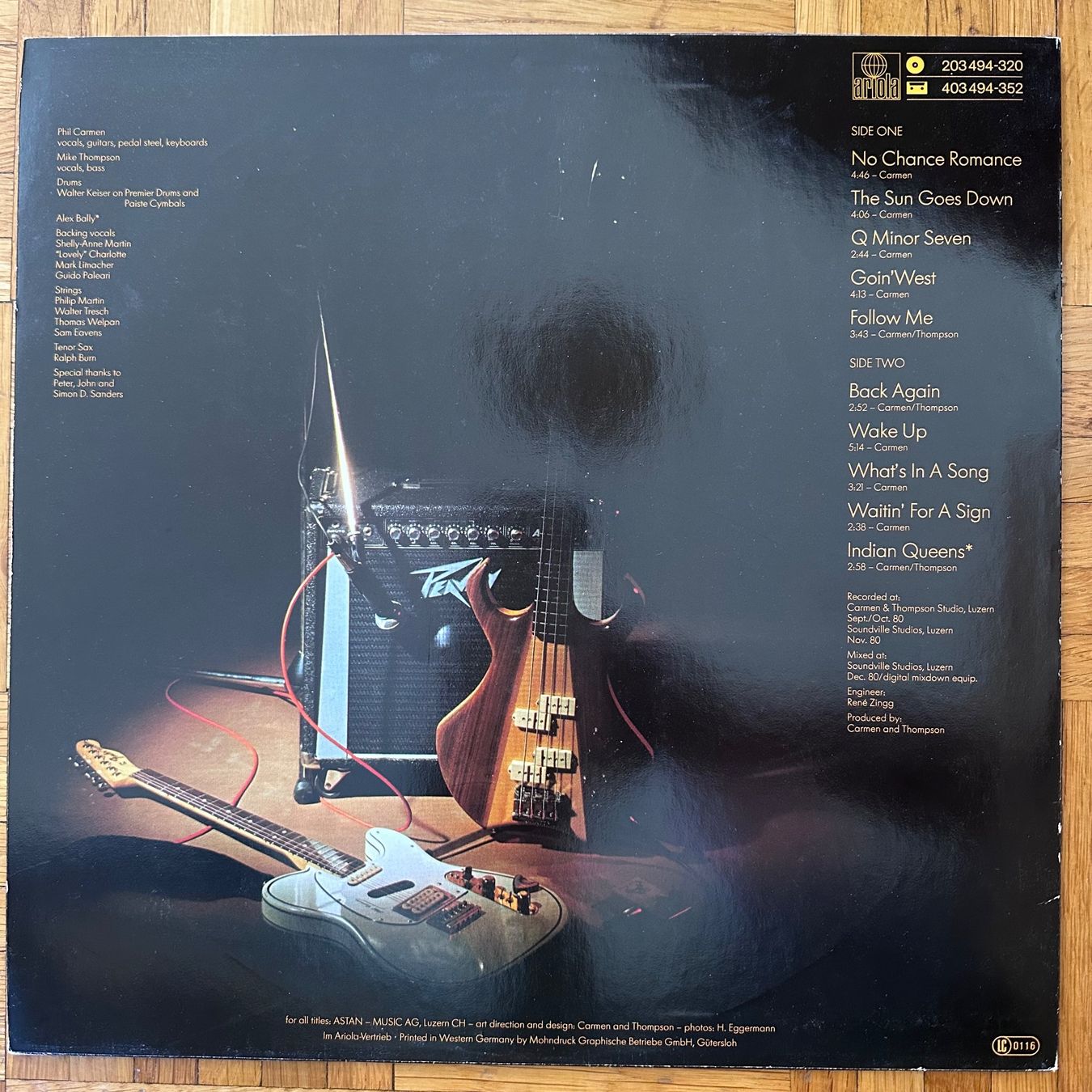 Dischi in vinile: LP - Carmen & Thompson - No Chance Romance – Usato da Breganzona venduto da Onairda75 1
