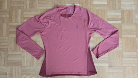 On Running Damen Langarm Laufshirt DryTec Gr. S Altrosa Spor