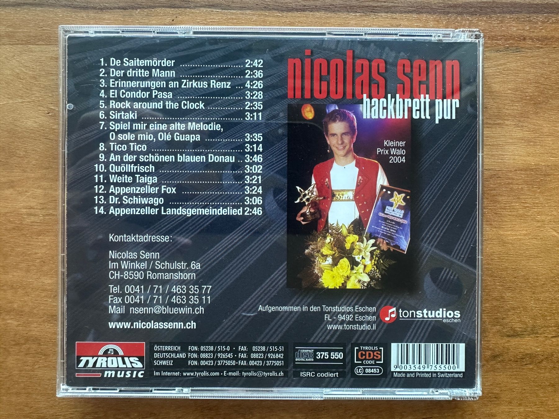 CD: Nicolas Senn "Hackbrett pur" (signierte CD) – Usato da Horgen venduto da flyingpenguin2000 2
