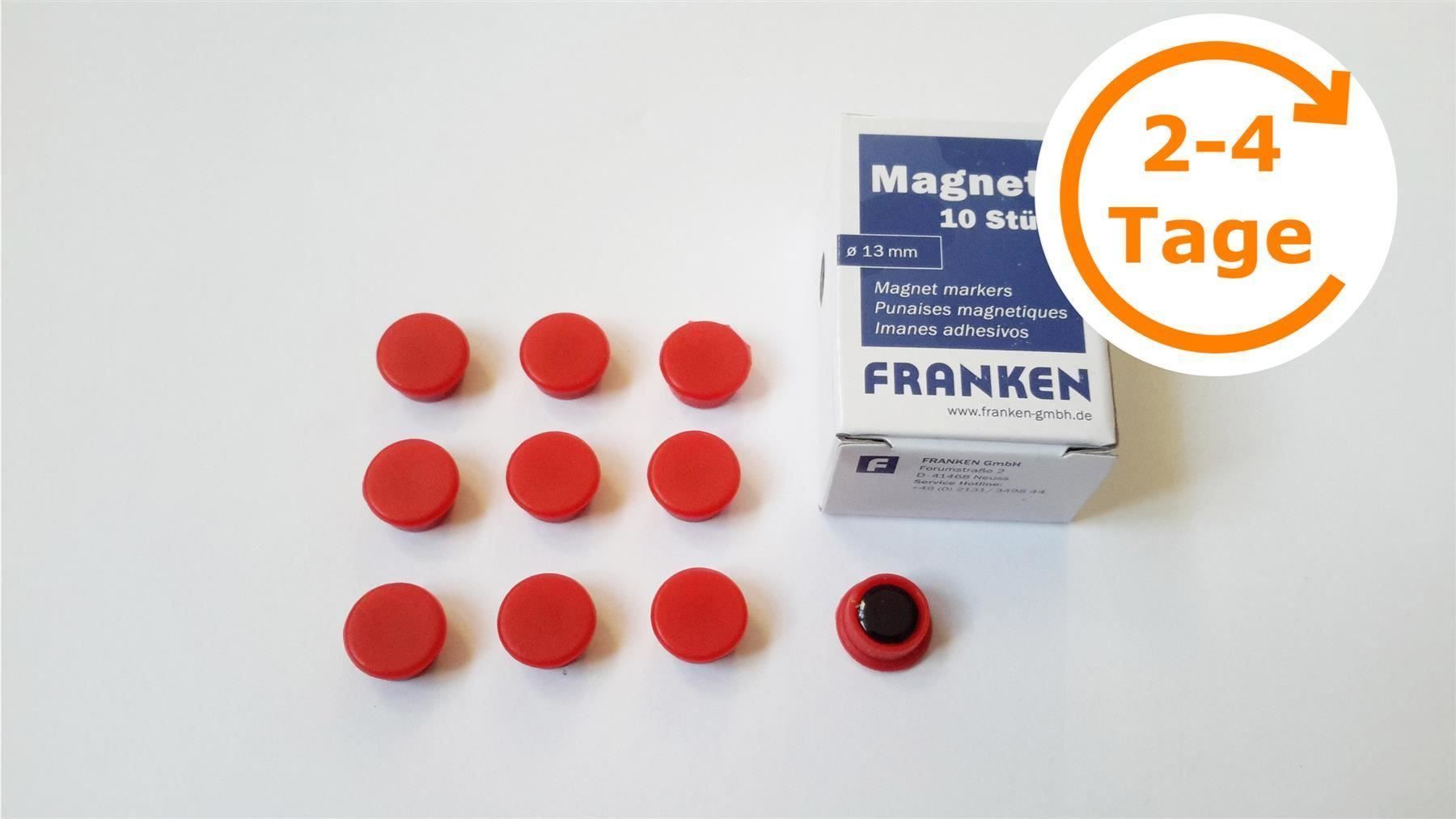 Calamite: Magnete 10 Stück, 13 mm, rot – Nuovo e nell'imballaggio originale da St. Gallen venduto da cointec