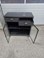 Kommode aus Metall, mit Räder, Fabrik-Style, Neuwertig