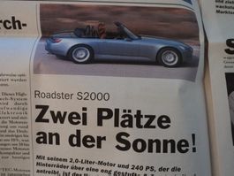 Prospekt Zeitung Honda Challenge 2001