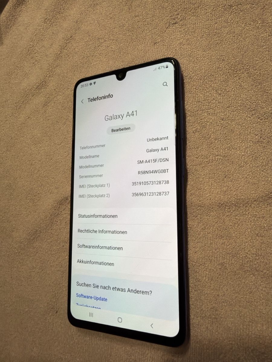 Samsung Handys / Smartphones: Samsung A41 / Dunkelblau / 64Gb – Gebraucht aus Arbon von BaX_94 1