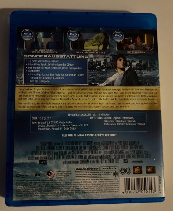 Alle DVDs: Percy Jackson - Diebe im Olymp, Blu-ray Disc – Gebraucht aus lupfig von maniacs666 3