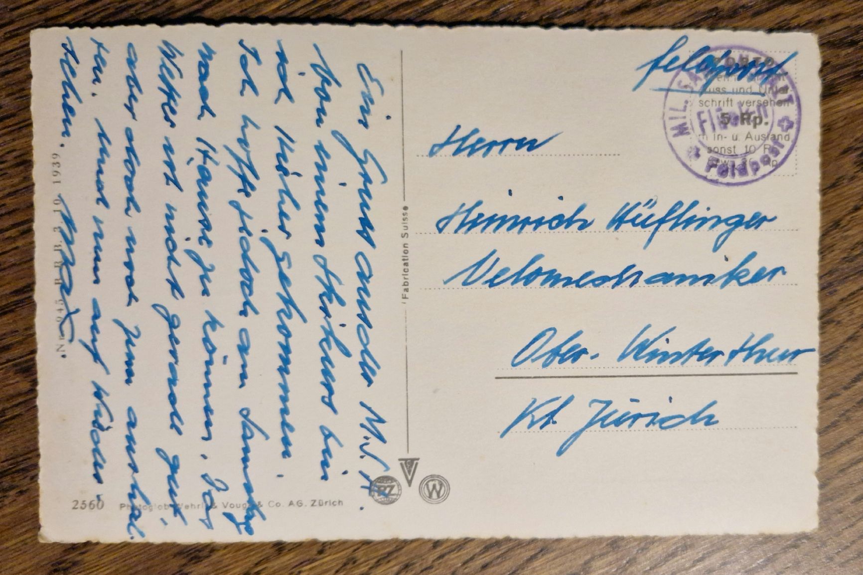Cartes postales: Flüelen, Dampfschiff, Feldpost – D'occasion à Ebikon par Donar50 1