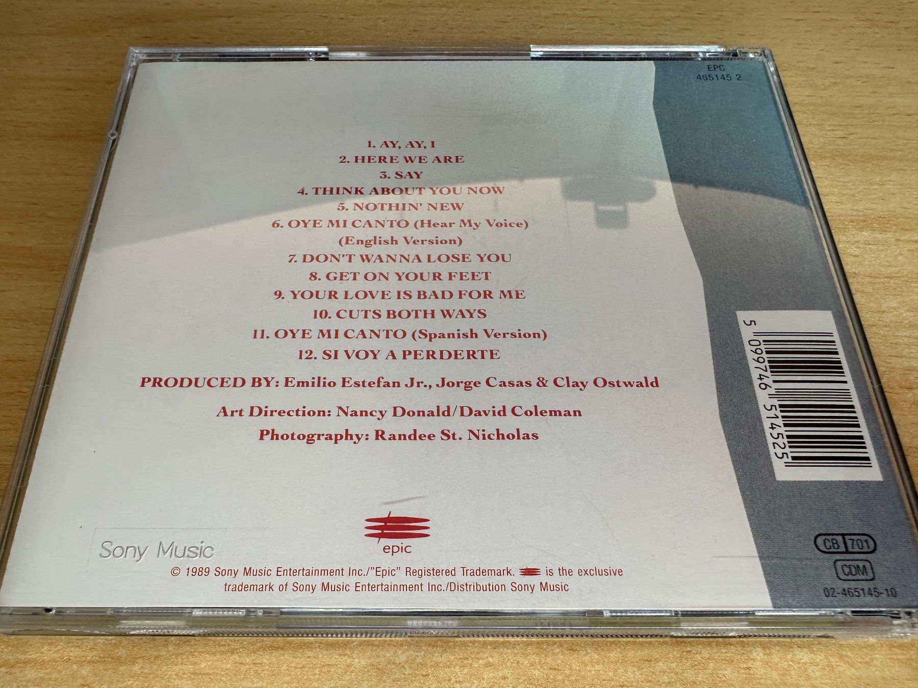 CD: Gloria Estefan – Cuts Both Ways – Usato da Rikon im Tösstal venduto da Alpenmutz 1