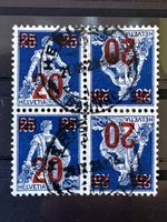 Schweiz Nr 151 o Kehrdruck 4er Block