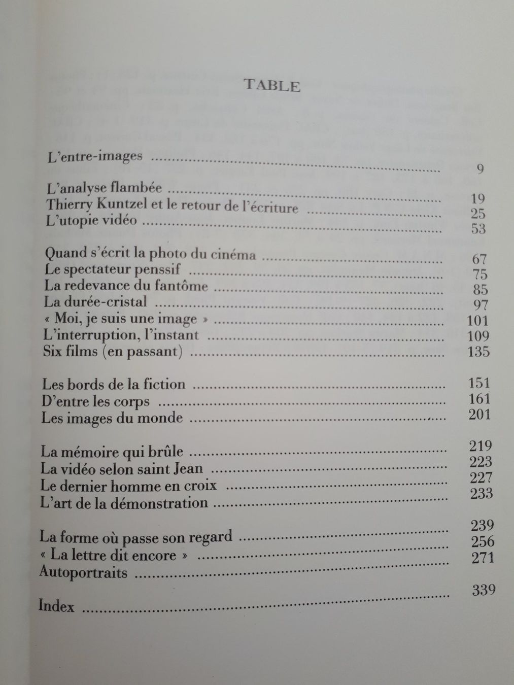 Bücher: Raymond Bellour - L' Entre-Images – Gebraucht aus Lausanne von LasloH 3