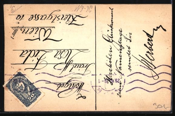 Cartoline postali: Handgemalt: Mann hält die Hand einer el – Usato da Berlin venduto da bartko-reher 1