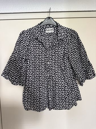 Marc O'Polo Shirt Black White Pattern Size 34 100% Cotton