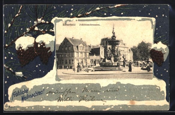 Cartoline postali: Grusskarten-AK Elberfeld, Ortspartie mit – Usato da Berlin venduto da bartko-reher