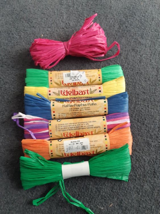 NEU Edelbast / Raffia Aus Viskose - 20 Meter, Matt- Produktbild-Vorschau 5
