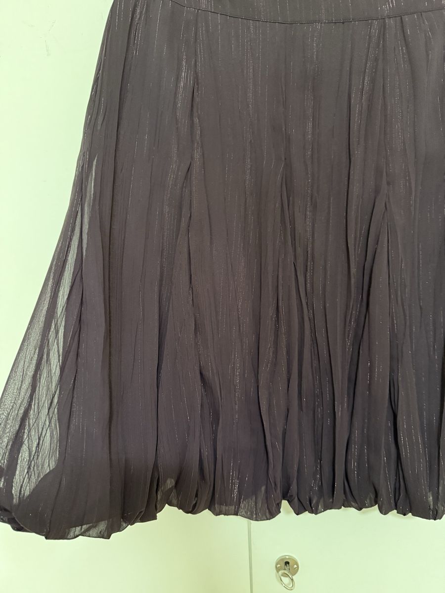 H&M Gonne: H&M Ballonrock Gr. 38 Dunkellila Glitzer elegant – Nuovo (secondo la descrizione) da Zürich venduto da Herbion1 3