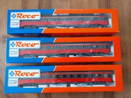 Roco 44665, 44666, 44668 - ÖBB 3 Waggons - H0 GS OVP NEU
