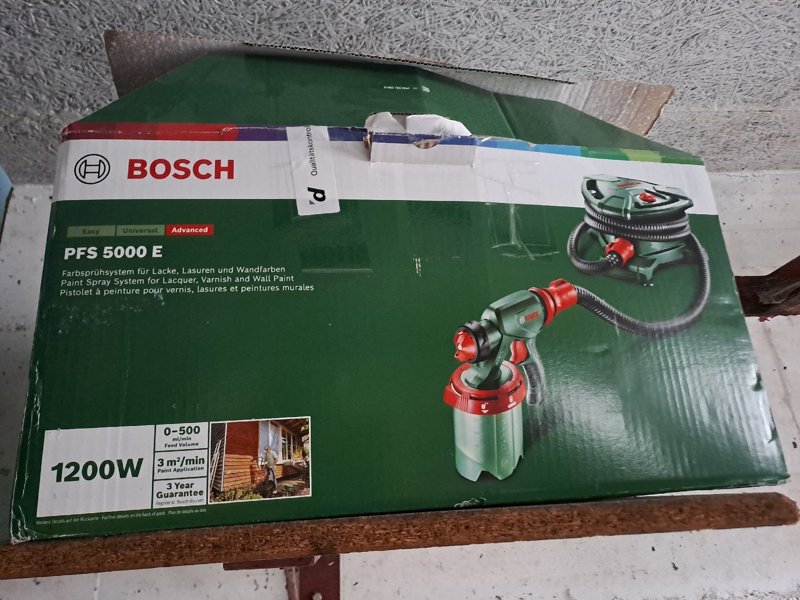 Bosch Alle Werkzeuge: Bosch Farbsprühsystem PFS 5000 E 1200W Sprühpistole  – Gebraucht aus Rickenbach LU von bishiida 1