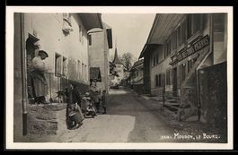 AK Moudon, Le Bourg, Cafe des Trois Pigeons
