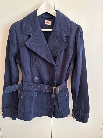 Dunkelblaue Übergangsjacke Gr. L 40/42- Top Zustand!