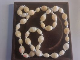 Elegante Halskette mit Perlen, Top Zustand!, Aktion ab 1.00