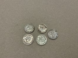 5 x I Schilling Australien Silber ab 1943
