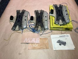 Märklin Doppelkreuzungsweichen m. durchgehendem Mittelleiter