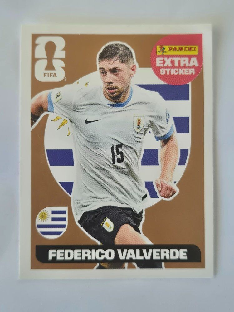 Panini Carte collezionabili: Panini EXTRA STICKER Federico Valverde WM2026 – Nuovo (secondo la descrizione) da Feusisberg venduto da Whitefir