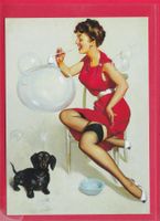 PIN UP GIRL, GIL ELVGREN, SEIFENBLASEN