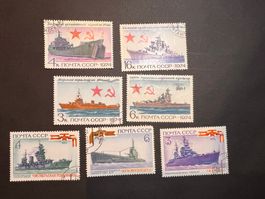 Russland Kriegsschiffe kl. Lot 1974  gest. (2056)
