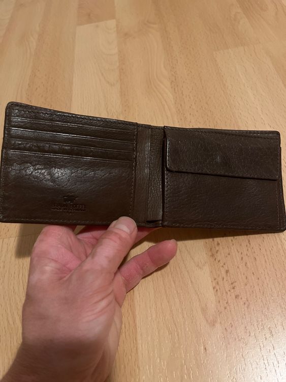 Brauner Buffel Portemonnaie
