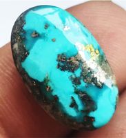 Cabochon L-7787– Pyritisierter Türkis 20x12x7 mm 13,60 Karat