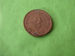 Dt. Reich 1874 C, 2 Pfennig