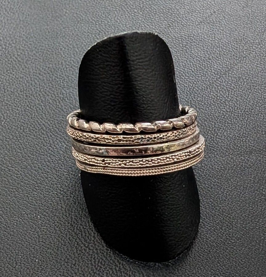 Anelli: 5er Ring Set 925 Silber – Usato da Münsingen venduto da Rehtre