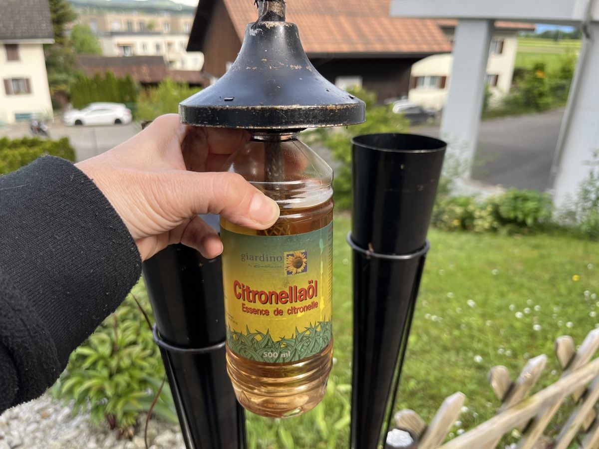 Candele: 2 schwarze Fackeln mit Citronellaöl – Usato da Rottenschwil venduto da gle81 6