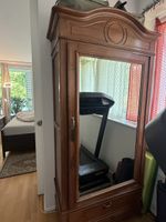 Armoire ancienne en bois avec miroir – H203 x L92 x P45