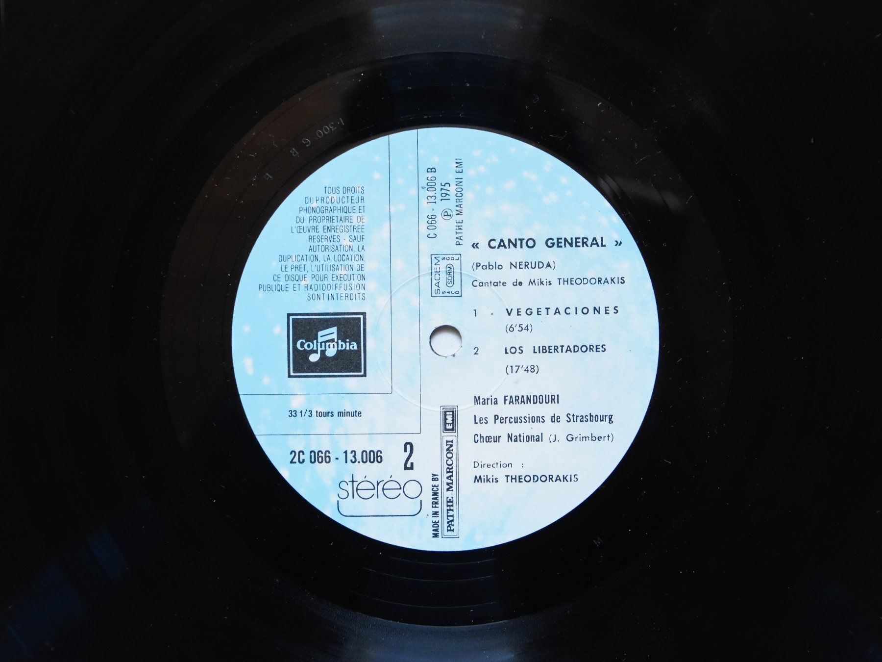 Schallplatten: Canto General (Theodorakis / Neruda) – Gebraucht aus Belmont-sur-Yverdon von ag97 3