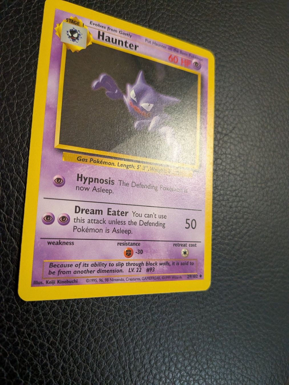 Pokémon Carte collezionabili: Base Set Haunter 29/102 Ab 1 – Usato da Paradiso venduto da Pkmn10 1