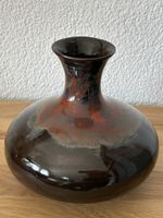 Keramik Vase handgefertigt mit effektvoller Glasur signiert