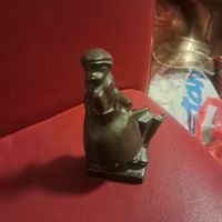 Kleine Figur Junge mit Schirm, Bronze, 9 BRUX