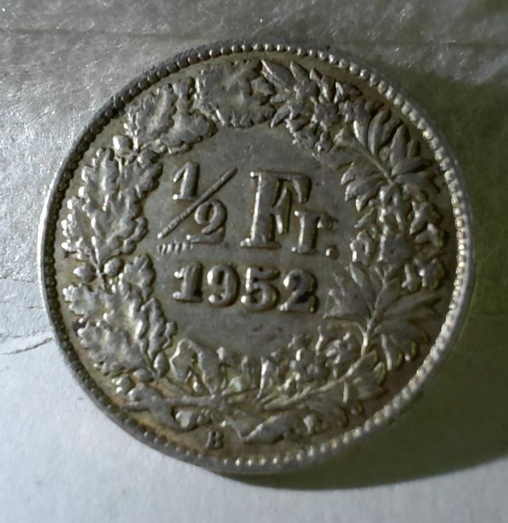 1Ex. 50 Rappen 1952 (Gebraucht) in Basel für CHF 1.7 – mit Lieferung ...