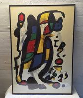 Kunstdruck Joan Miró Milano 1981 gerahmt gebrauchter Zustand