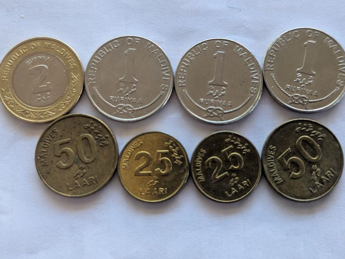 Alle Münzen: Maldives circulating coins,delivery mi September – Gebraucht aus Porrentruy von jmbechir 1