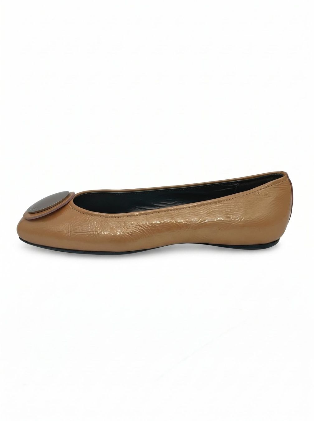Hogan Damenschuhe: Hogan Silver Button Ballerina EU 36.5 Beige – Gebraucht aus Zürich von shoe_shop