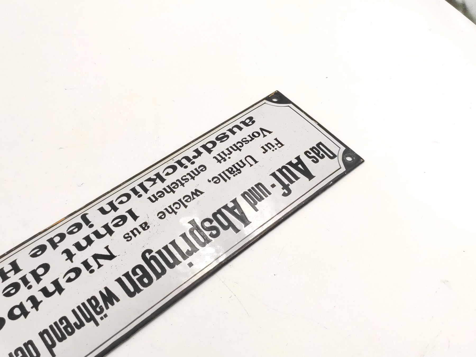 SBB/CFF/FFS Schilder: Vintage Emaille-Schild, original – Gebraucht aus Kreuzlingen von Tewes 5