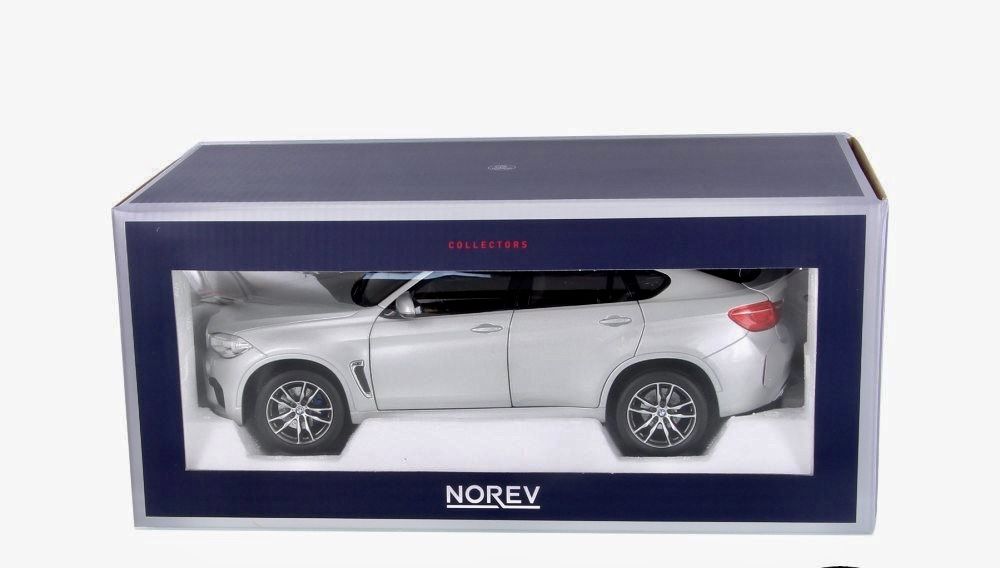 BMW Modellini d'auto: BMW X6 M 2015 MASSSTAB 1:18 SILBERMETALLIC – Nuovo e nell'imballaggio originale da Erlenbach im Simmental venduto da Model_box 4
