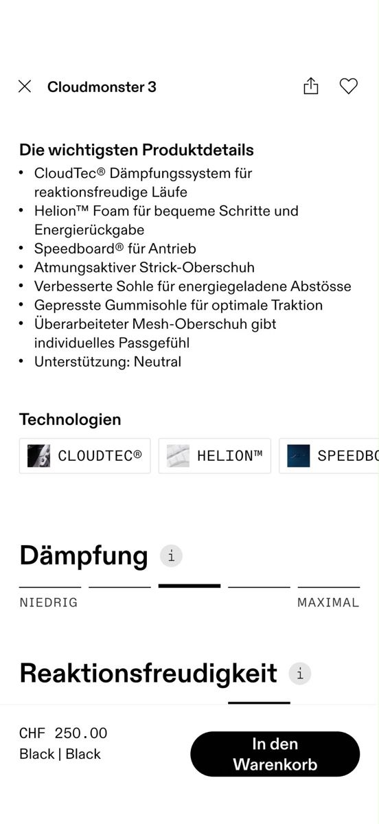 On Chaussures hommes: On Cloudmonster 3 Rennschuhe – Neuf (Voir description) à Zürich par aur_jql8 4