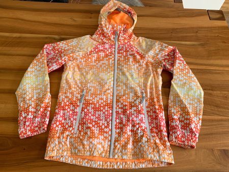 Icepeak Kinder/Damen Regenjacke 164/XS Orange/Weiss NWT