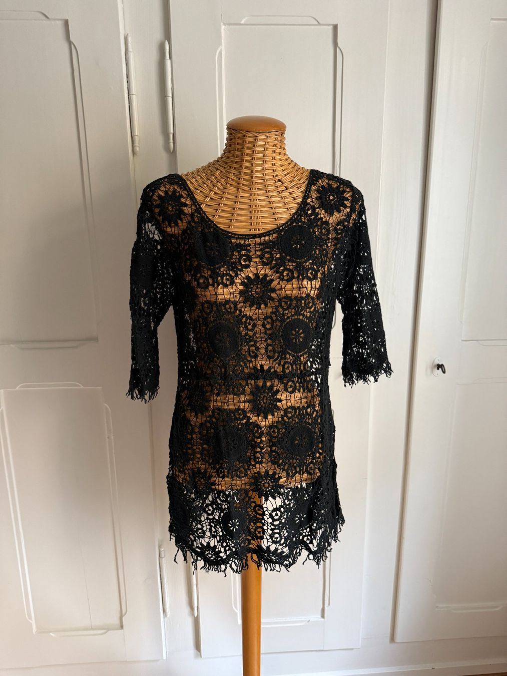 Vestiti: Hippie Spitzenkleid schwarz S/M – Usato da Zürich venduto da Diazaio